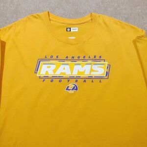 NFL Team Apparel Los Angeles Rams Gold Short Sleeve Mens T-Shirt #2